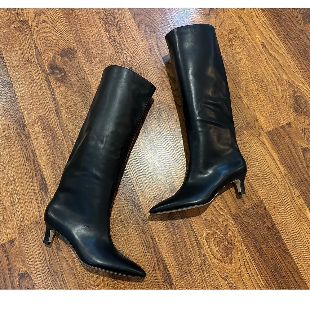Elegant Black Heeled Boots for Women